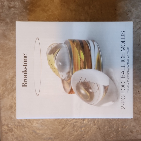 Brookstone Other - Brookstone Football Ice Cube Molds